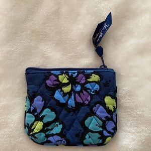 Vera Bradley Indigo Pop Tiny Zippered Pouch